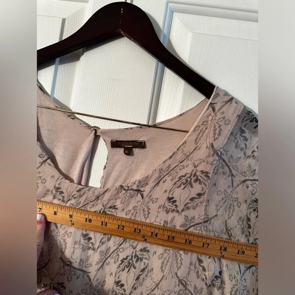PIAZZA ROMA Italian 🇮🇹 100% Silk Blouse Capelet Ivory Blush Floral M 2 in 1 - Picture 12 of 14
